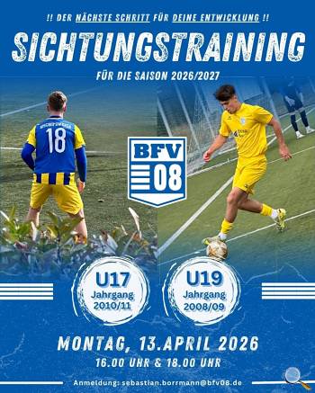 Sichtungstrainings beim BFV 08